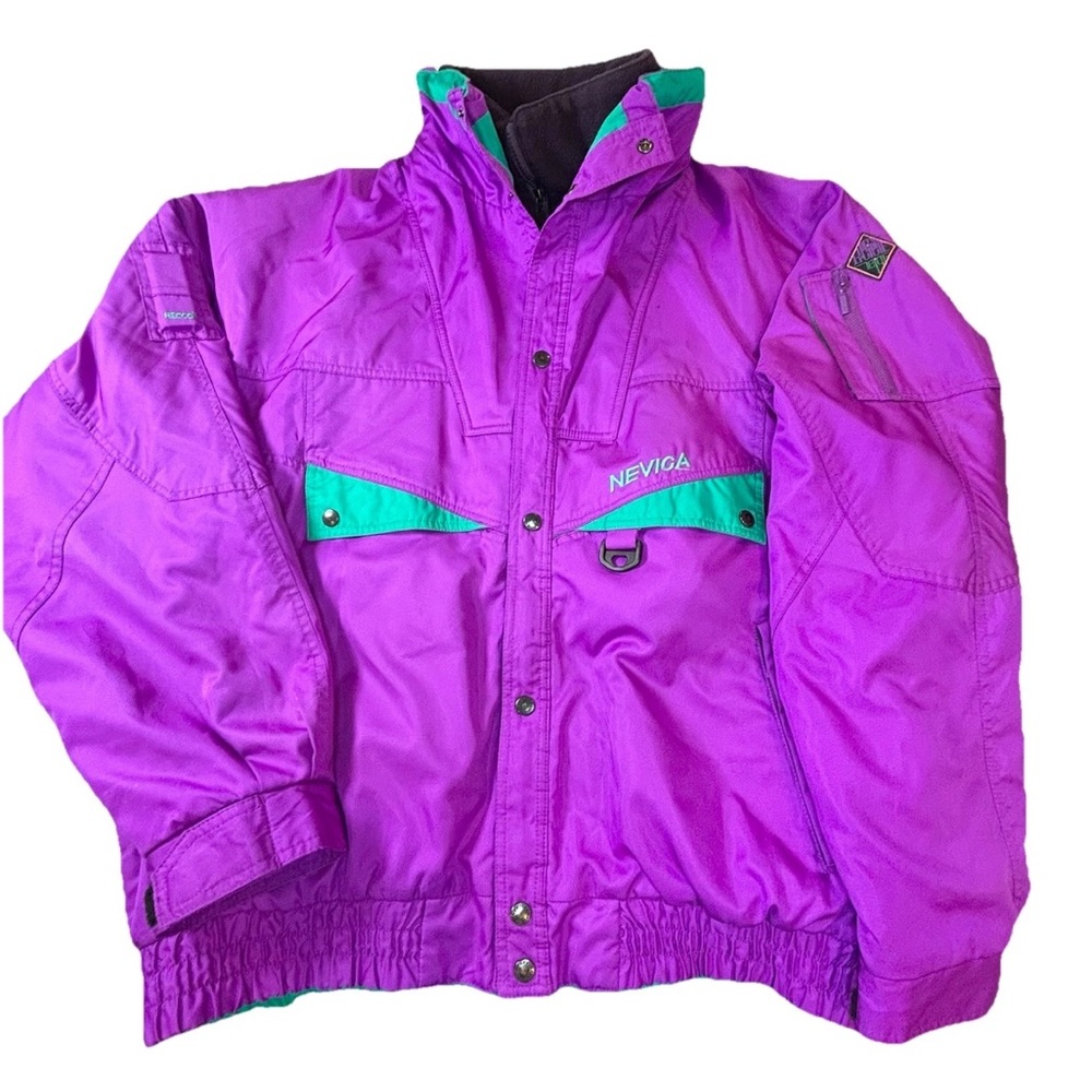 Vintage 80s 90s Nevica Ski Jacket‎ Men’s 46 Xl Purple